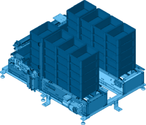 箱詰め装置段詰め段バラシ