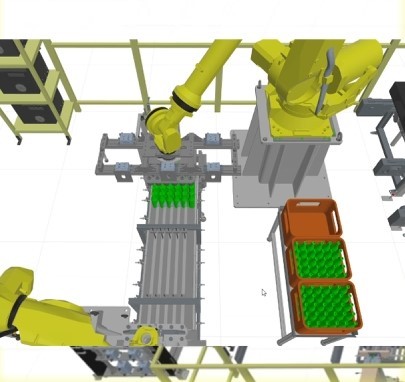 自動瓶詰搬送ライン イメージ画像
